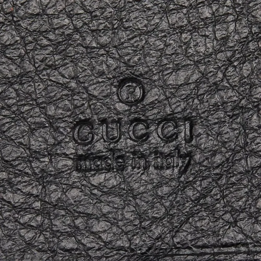 Gucci GG Canvas Logo Plate Key Case